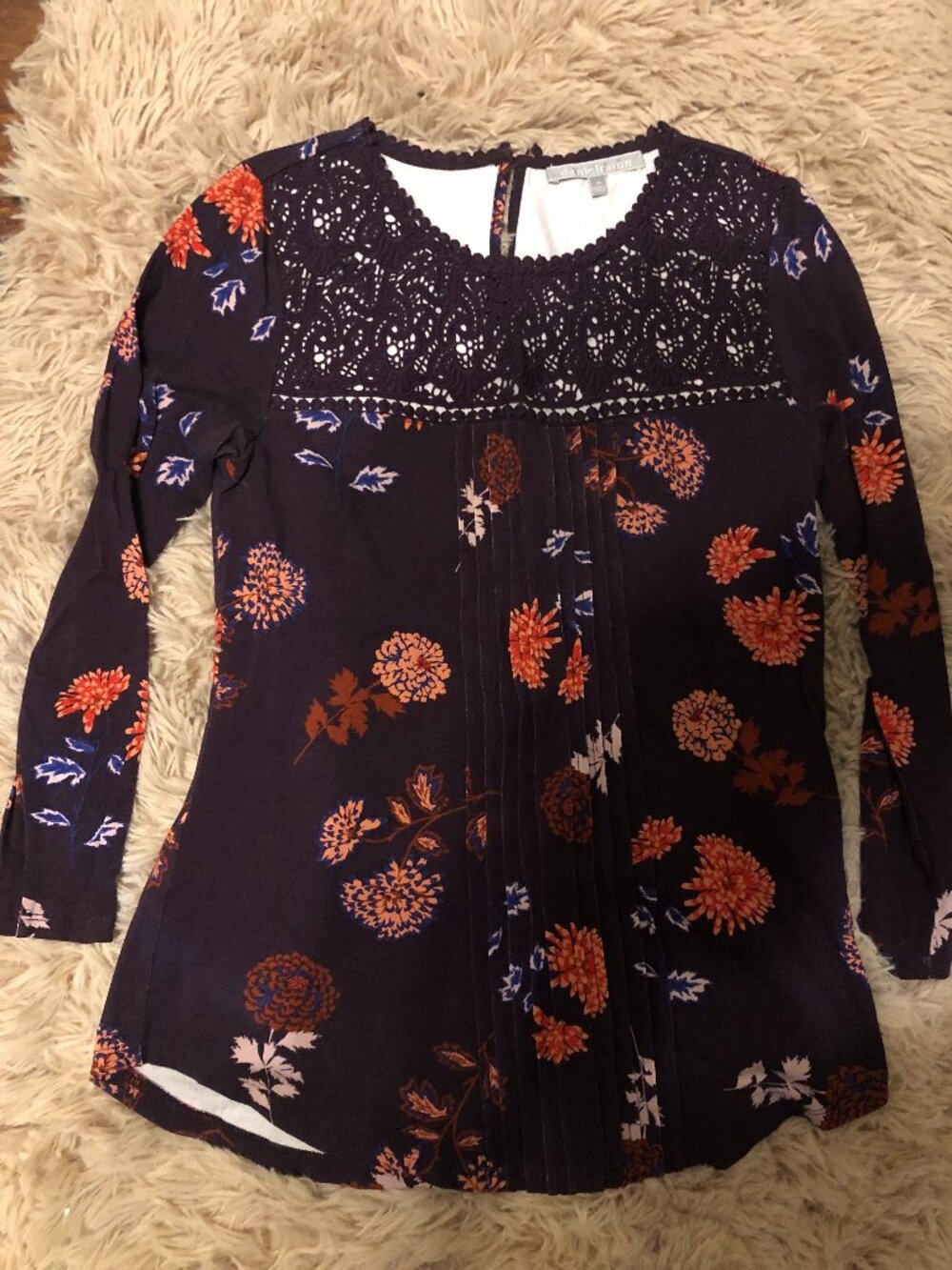 Daniel Rainn X-small long sleeve purple blouse, like new